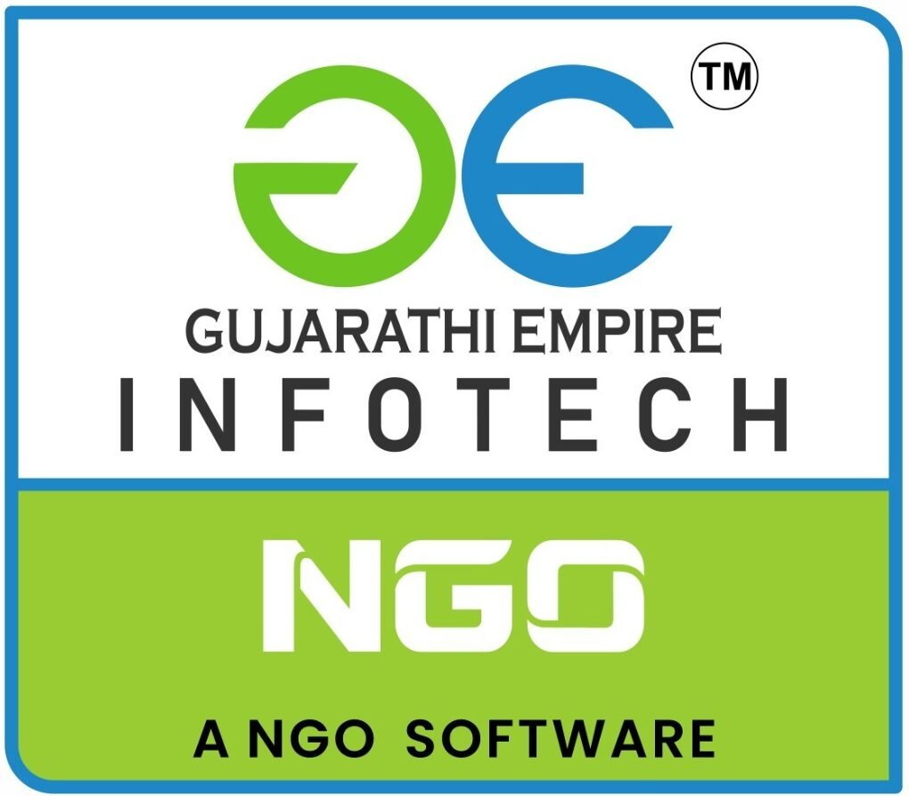 GE NGO Management Software dashboard for charitable trusts